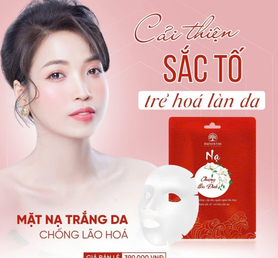 Nạ miếng hoa đình-Phục hồi và làm trắng da lâu dài