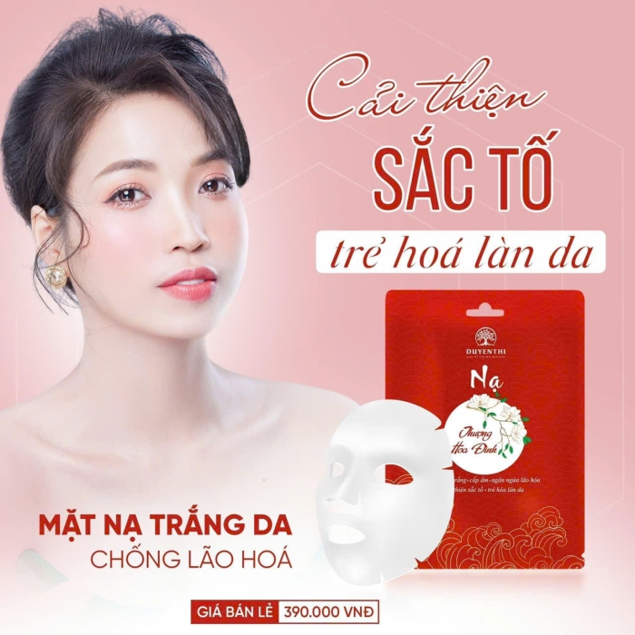 Nạ miếng hoa đình-Phục hồi và làm trắng da lâu dài